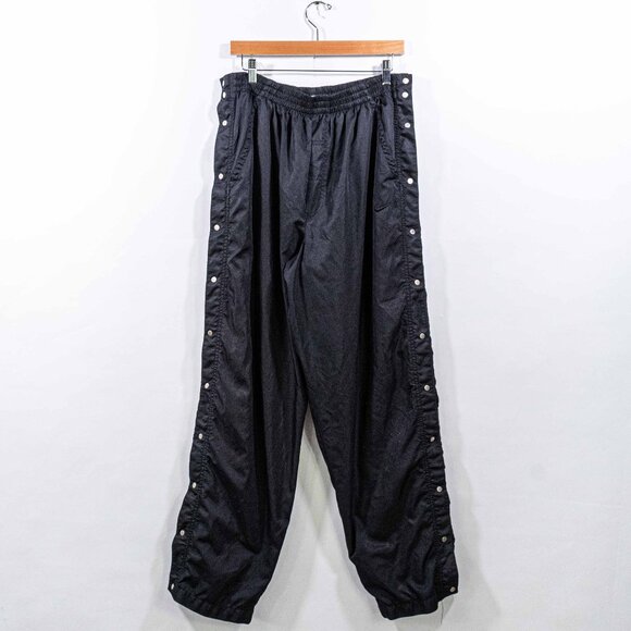 Nike Swoosh Tearaway Windbreaker Pants Large VTG 90s Streetwear Hip Hop - Picture 1 of 7